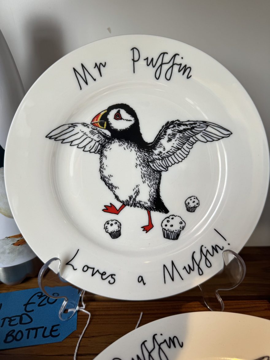 Mr Puffin Loves a Muffin Side Plate