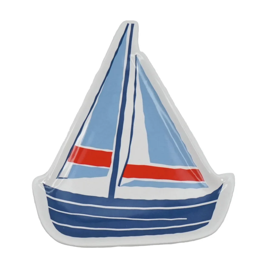 Trinket Dish (15cm) - Coastal (Sail Boat)