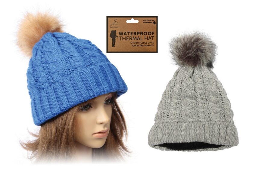 Bartleby Women's Waterproof Bobble Hat