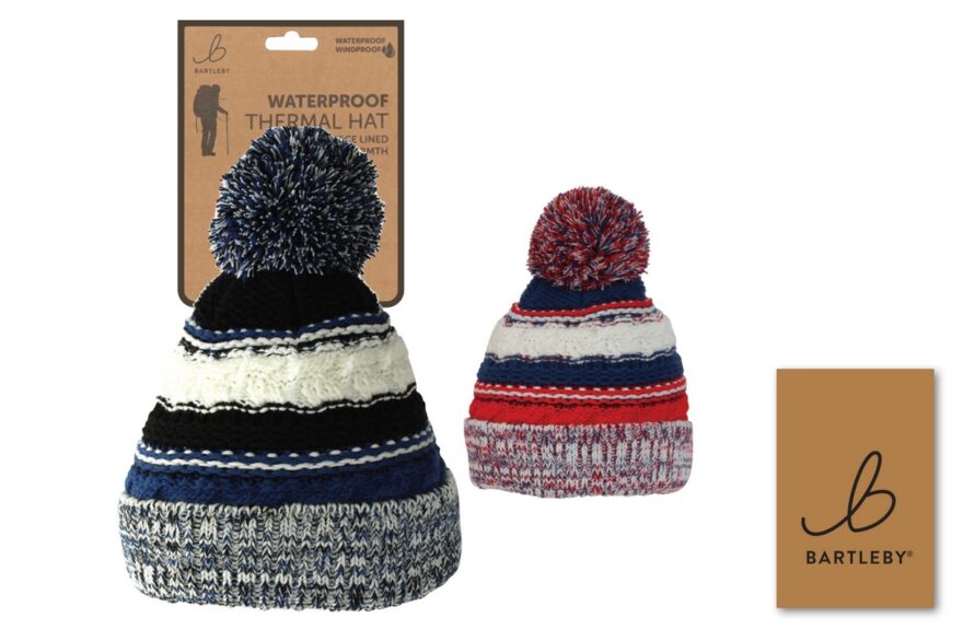 Bartleby Unisex Multi-Coloured Waterproof Bobble Hat