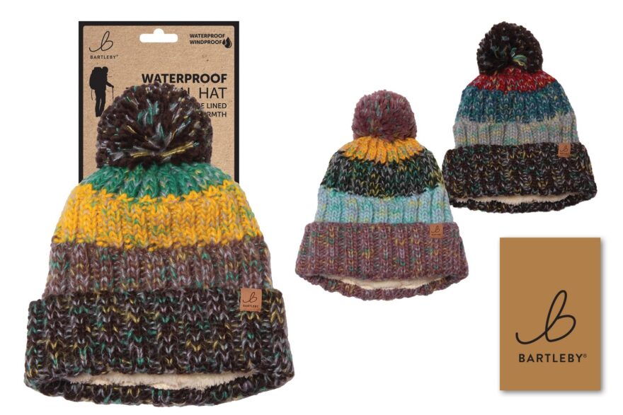 Bartleby Waterproof Sherpa Lined Deluxe Bobble Hat